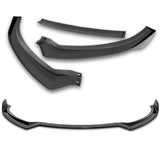 For 2013-2017 Hyundai Elantra GT Hatchback 3-PCS Painted BLK Front Bumper Spoiler Lip