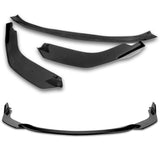 For 2019-2022 Toyota Corolla Hatchback TS-Style 3-PCS  Painted Black Front Bumper Lip