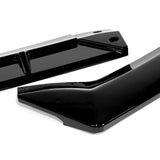 For 2011-2014 Acura TSX STP-Style 3-PCS Painted BLACK Front Bumper Spoiler Splitter Lip