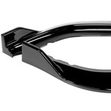 For 2011-2014 Acura TSX STP-Style 3-PCS Painted BLACK Front Bumper Spoiler Splitter Lip