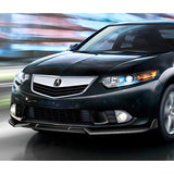 For 2011-2014 Acura TSX STP-Style 3-PCS Painted BLACK Front Bumper Spoiler Splitter Lip