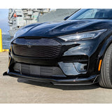 For 2021-2023 Ford Mustang Mach-E GT 3-PCS Painted Black Front Bumper Body Spoiler Lip