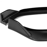 For 2021-2023 Ford Mustang Mach-E GT 3-PCS Carbon Look Front Bumper Body Spoiler Lip