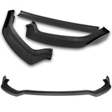 For 2021-2023 Ford Mustang Mach-E GT 3-PCS Carbon Look Front Bumper Body Spoiler Lip