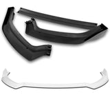 For 2021-2023 Ford Mustang Mach-E GT 3-PCS Painted White Front Bumper Body Spoiler Lip