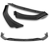 For 2014-2016 Kia Forte Koup Coupe STP-Style 3-PCS Painted Black Front Bumper Lip