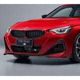 For 2022-2024 BMW 2-Series Coupe G42 M-Sport 3-PCS Carbon Painted Front Bumper Lip