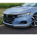 For 2021-2023 Honda Accord Sedan 3-PCS Matt Black Front Bumper Spoiler Splitter Lip