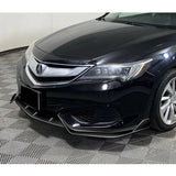 For 2016-2018 Acura ILX Sedan 3-PCS Painted Black Front Bumper Spoiler Splitter Lip