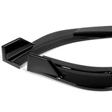For 2010-2013 Mazda 3 MS-Style 3-PCS Painted Black Front Bumper Body Kit Spoiler Lip