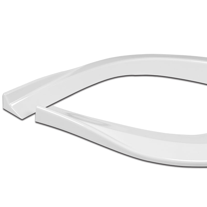 For 2008-2015 Mitsubishi Lancer RA-Style 3-PCS Painted White Front Bum ...