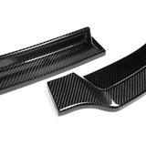 For 2008-2015 Mitsubishi Lancer RA-Style  3-PCS  Carbon Fiber Front Bumper Spoiler Lip
