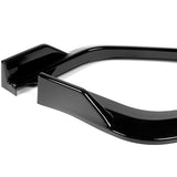 For 2017-2021 Honda Civic Si Coupe Sedan 3-PCS  Painted Black Front Bumper Spoiler Lip