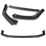 For 2017-2021 Honda Civic Si Coupe Sedan 3-PCS Carbon Painted Front Bumper Spoiler Lip