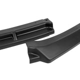 For 2017-2021 Honda Civic Si Coupe Sedan 3-PCS Matt Black Front Bumper Splitter Spoiler Lip
