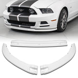 For 2013-2014 Ford Mustang GT-Style 3-PCS Painted White Front Bumper Body Spoiler Lip