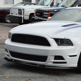 For 2013-2014 Ford Mustang GT-Style 3-PCS  Carbon Fiber Front Bumper Body Spoiler Lip