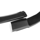 For 2012-2017 Hyundai Veloster Base 3-PCS  Carbon Look Front Bumper Body Spoiler Lip