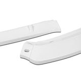 For 2014-2019 Ford Fiesta STP-Style 3-PCS  Painted White Front Bumper Body Spoiler Lip