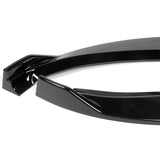 For 2012-2016 Tesla Model S STP-Style  3-PCS Painted Black Front Bumper Spoiler Lip