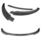 For 2012-2016 Tesla Model S STP-Style 3-PCS  Carbon Look Front Bumper Body Spoiler Lip
