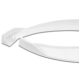 For 2012-2016 Tesla Model S STP-Style 3-PCS  Painted White Front Bumper Spoiler Lip