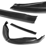 For 2013-2015 Lexus GS350 GS450h F-Sport Real Carbon Fiber 3-Piece Front Bumper Body Spoiler Splitter Lip Kit
