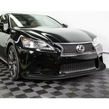 For 2013-2015 Lexus GS350 GS450h F-Sport Real Carbon Fiber 3-Piece Front Bumper Body Spoiler Splitter Lip Kit