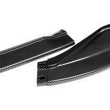 For 2013-2015 Lexus GS350 GS450h F-Sport CARBON LOOK 3-Piece Front Bumper Body Spoiler Splitter Lip Kit + FREE GIFT