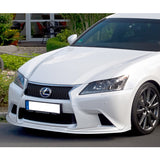 For 2013-2015 Lexus GS350 GS450h F-Sport Painted White 3-Piece Front Bumper Body Spoiler Splitter Lip Kit