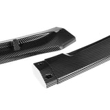 For 2016-17 Honda Accord Sedan Real Carbon Fiber STP-Style 3-Piece Front Bumper Body Spoiler Splitter Lip Kit + FREE GIFT