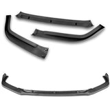 For 2016-17 Honda Accord Sedan Real Carbon Fiber STP-Style 3-Piece Front Bumper Body Spoiler Splitter Lip Kit + FREE GIFT