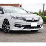 For 2016-17 Honda Accord Sedan Painted White STP-Style 3-Piece Front Bumper Body Spoiler Splitter Lip Kit + FREE GIFT