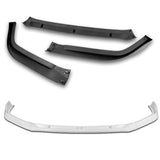 For 2016-17 Honda Accord Sedan Painted White STP-Style 3-Piece Front Bumper Body Spoiler Splitter Lip Kit + FREE GIFT