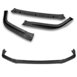 For 2016-17 Honda Accord Sedan Matte Black STP-Style 3-Piece Front Bumper Body Spoiler Splitter Lip Kit