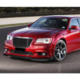 For 2012-2014 Chrysler 300 SRT8  3-PCS  Carbon Fiber Front Bumper Splitter Spoiler Lip