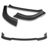 For 2012-2014 Chrysler 300 SRT8 STP-Style 3-PCS  Matt Black Front Bumper Spoiler Lip