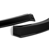 For 2015-2021 Chrysler 300 STP-Style 3-PCS Painted Black Front Bumper Body Spoiler Lip