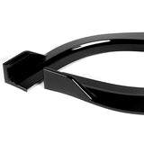 For 2015-2021 Chrysler 300 STP-Style 3-PCS Painted Black Front Bumper Body Spoiler Lip