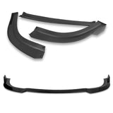 For 2015-2021 Chrysler 300 STP-Style 3-PCS Painted Black Front Bumper Body Spoiler Lip