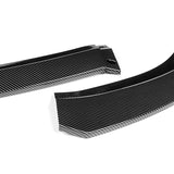 For 2015-2021 Chrysler 300 STP-Style  3-PCS Carbon Look Front Bumper Body Spoiler Lip
