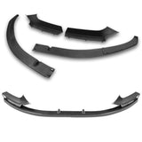 For 2014-2021 BMW 2-Series F22 F23 M-Sport 4- PCS Carbon Look Front Bumper Spoiler Lip