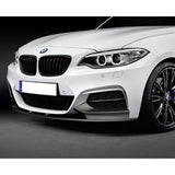 For 2014-2021 BMW 2-Series F22 F23 M-Sport 4pcs  Front Bumper Splitter Spoiler Lip