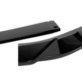 For 2019-2023 Lexus ES300H ES350 3-PCS Painted Black Front Bumper Splitter Spoiler Lip