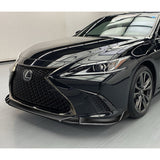 For 2019-2023 Lexus ES300H ES350 3-PCS Painted Black Front Bumper Splitter Spoiler Lip