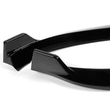 For 2012-2016 Tesla Model S V2 3-PCS  Painted Black Front Bumper Splitter Spoiler Lip