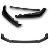 For 2016-2018 Nissan Altima Sedan 3-PCS Matt Black Front Bumper Splitter Spoiler Lip