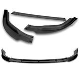 For 2006-2008 Honda Civic Coupe CS-Style 3-PCS Painted Black Front Bumper Spoiler Lip