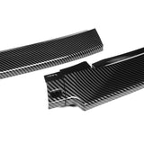 For 2013-2015 Honda Accord Coupe Carbon Look 3Pcs Front Bumper Splitter Spoiler Lip