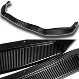 For 2016-2019 Lexus GS-Series V2 Carbon Fiber 3Pcs  Front Bumper Splitter Spoiler Lip